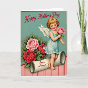 Bloemrijke Moederdag Kinderkaart Kaart