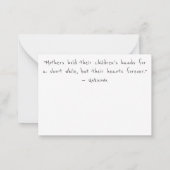 Bloemrijke Moederdag  Notitiekaartje (Achterkant)