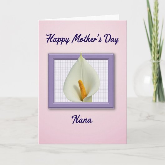 Bloemrijke Moederdag Oma kaart (Voorkant)
