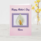 Bloemrijke Moederdag Oma kaart (Gele Bloem)