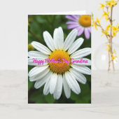 Bloemrijke Moederdag Oma Kaart (Gele Bloem)
