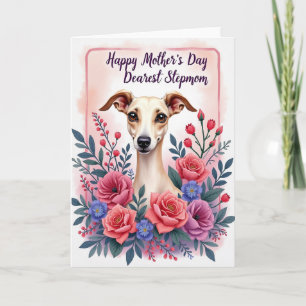 Bloemrijke Moederdag Sighthound Kaart