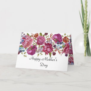 Bloemrijke Moederdag wenskaart Kaart