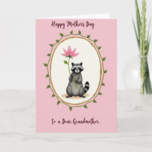 Bloemrijke Moederdag Wezens Liefde Kaart (Voorkant)