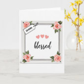 Bloemrijke Moederdagkaart Kaart (Gele Bloem)