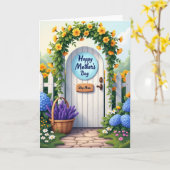 Bloemrijke Moederdagkaart Kaart (Gele Bloem)