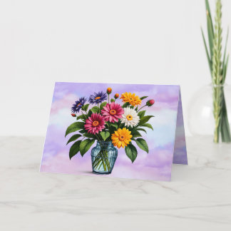 Bloemrijke Moederdagkaart Kaart