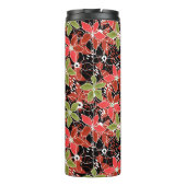Bloemrijke multikleurige schets retro herfst thermosbeker (Achterkant)