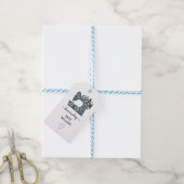 Bloemrijke naaimachine kleding hanglabels cadeaulabel (Met Touw)