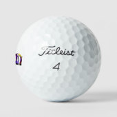 Bloemrijke naam Audrey met duif, Golfballen (Logo)