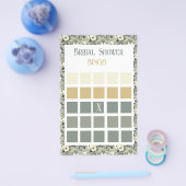 Bloemrijke Olijfbloesems Vrijgezellenfeest Bingo Flyer (Enkel)