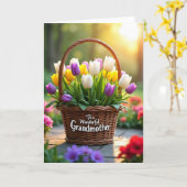 Bloemrijke Oma Berichtkaart Kaart (Gele Bloem)