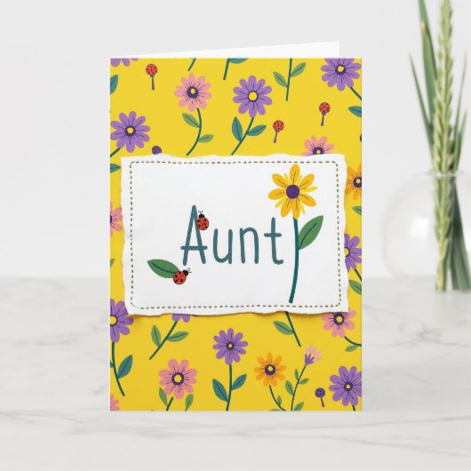 Bloemrijke Oma Dag Kaart (Voorkant)