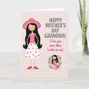 Bloemrijke Oma Dag Liefdekaart Kaart