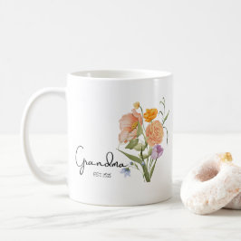 Bloemrijke Oma Gevestigd 2026, Cadeaus voor Baby A Koffiemok