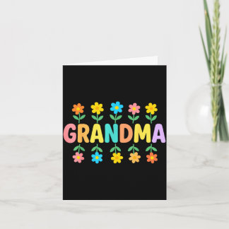 Bloemrijke oma moederdag  kaart