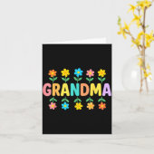 Bloemrijke oma moederdag kaart (Gele Bloem)