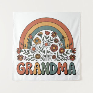 Bloemrijke Oma Wandkleed