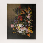 Bloemrijke overvloed: Severin Roesens stilleven Legpuzzel (Verticaal)