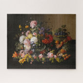 Bloemrijke overvloed: Severin Roesens stilleven Legpuzzel (Horizontaal)