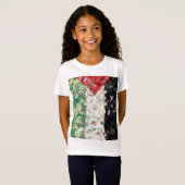 Bloemrijke Palestijnse kaart - Gratis Palestijnse T-shirt (Voorkant volledig)