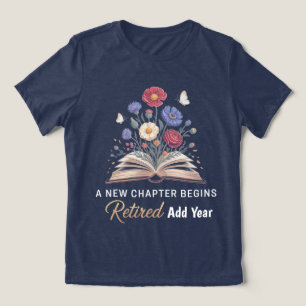 Bloemrijke Pensioen voor Leraren Een Nieuw Hoofdst Tri-Blend Shirt