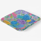 Bloemrijke Pracht 9" Vierkante Papieren Borden Papieren Bordje (Gebogen)