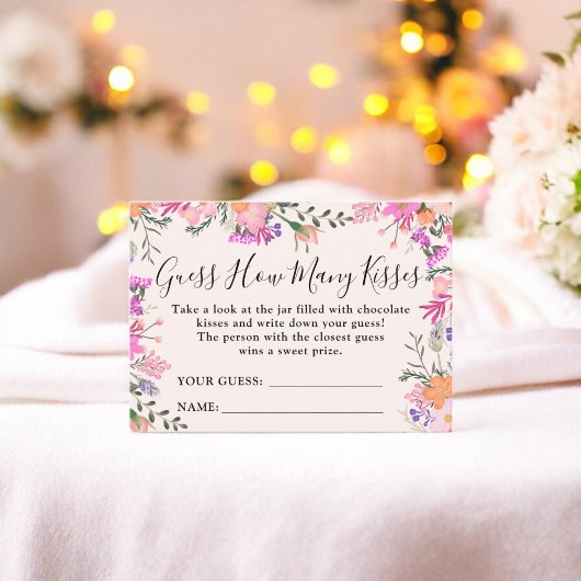 Bloemrijke Raad hoeveel kusjes Bruidsjuryspel Informatiekaartje