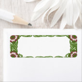 Bloemrijke rand etiket (Insitu)