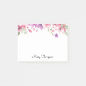 Bloemrijke rand scriptnaam post-it® notes (Voorkant)