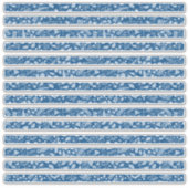 Bloemrijke randen Boho Klassieke Blues Sticker (Voorkant)