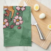 Bloemrijke Ree                                     Theedoek (Quarter Fold)