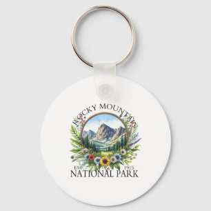 Bloemrijke Rocky Mountain National Park Wandelen K Sleutelhanger