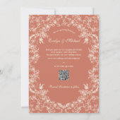 Bloemrijke Romance Chinoiserie Klassiek Boheem Kor Save The Date (Achterkant)