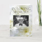 Bloemrijke rouwkaart sjabloon voor de volgorde van (Voorkant)