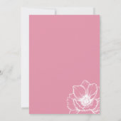 Bloemrijke Roze 30e Verjaardag Kaart (Achterkant)