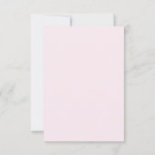 Bloemrijke Roze Bruiloft Save The Date (Achterkant)