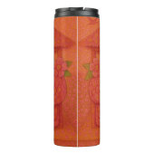 Bloemrijke Roze Hersenen Thermosbeker (Achterkant)