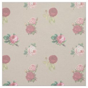 Bloemrijke Rozen Chic Stof per Meter
