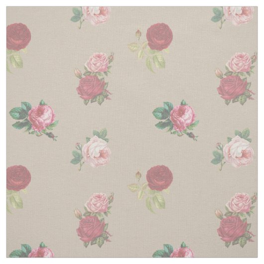 Bloemrijke Rozen Chic Stof per Meter (Swatch)