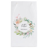 Bloemrijke Rozen Krans Bruidsmeisje Bachelorette Klein Cadeauzakje (Achterkant)