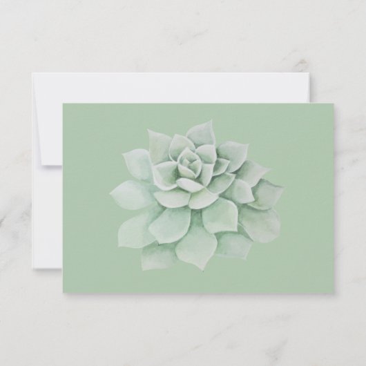 Bloemrijke RSVP Mintgroene Vetplant Cactusreactie (Achterkant)