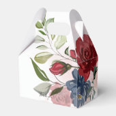 Bloemrijke Rustieke Blush Bruiloft Feest Bedankdoosjes (Achterkant)