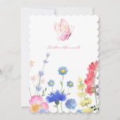 Bloemrijke Rustieke Pasen Kaart (Voorkant)