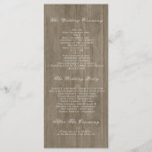 Bloemrijke Rustieke Plum en Bourgondische Wedding  Programmakaart (Achterkant)