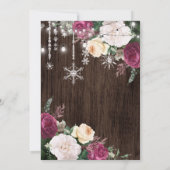 Bloemrijke Rustieke Quinceanera Uitnodiging (Achterkant)