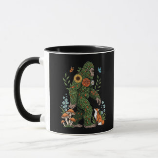 Bloemrijke Sasquatch Natuur Beschermer Botanische  Mok
