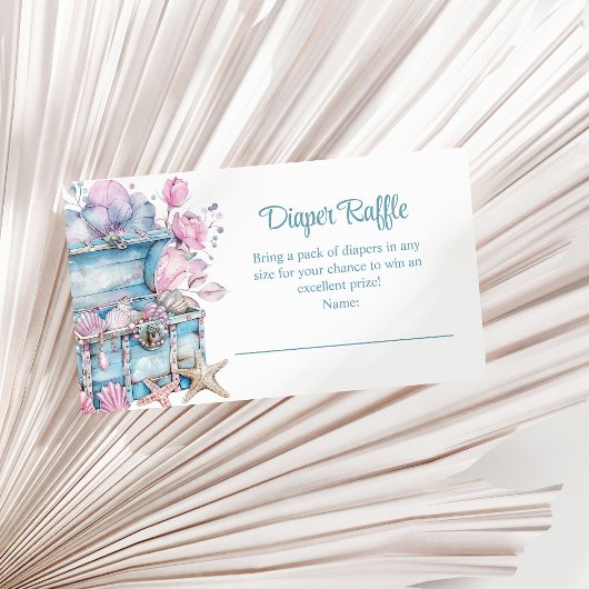 Bloemrijke Schatkist Onderwater Luier Raffle Informatiekaartje