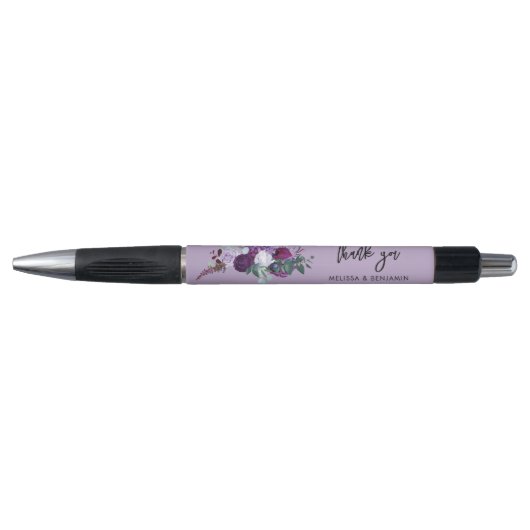 Bloemrijke Script Botanische Trouwcadeaus Pen (Voorkant)