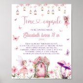 Bloemrijke Sprookjestuin Tijdcapsule  Poster (Voorkant)